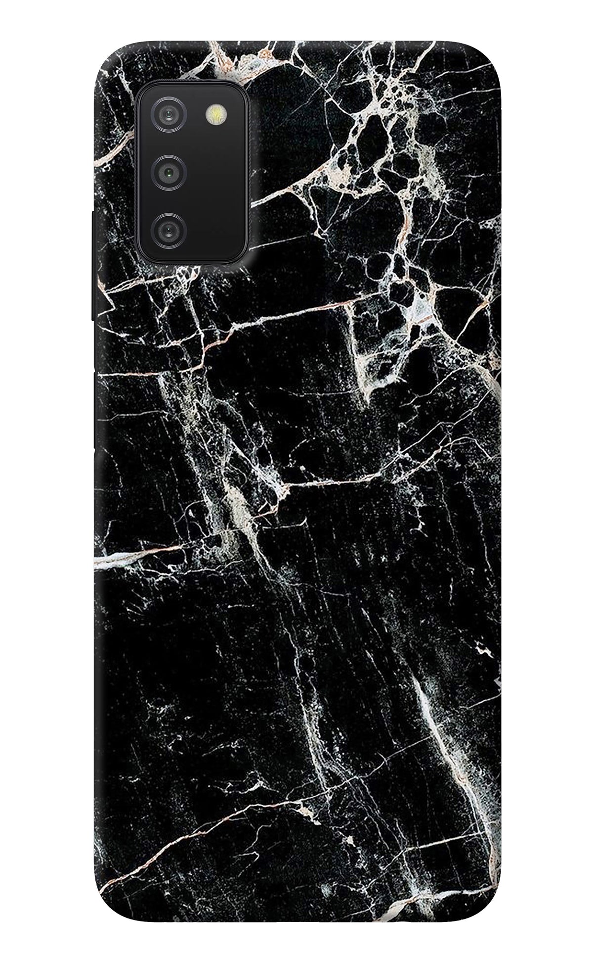 Black Marble Texture Samsung A03s Back Cover