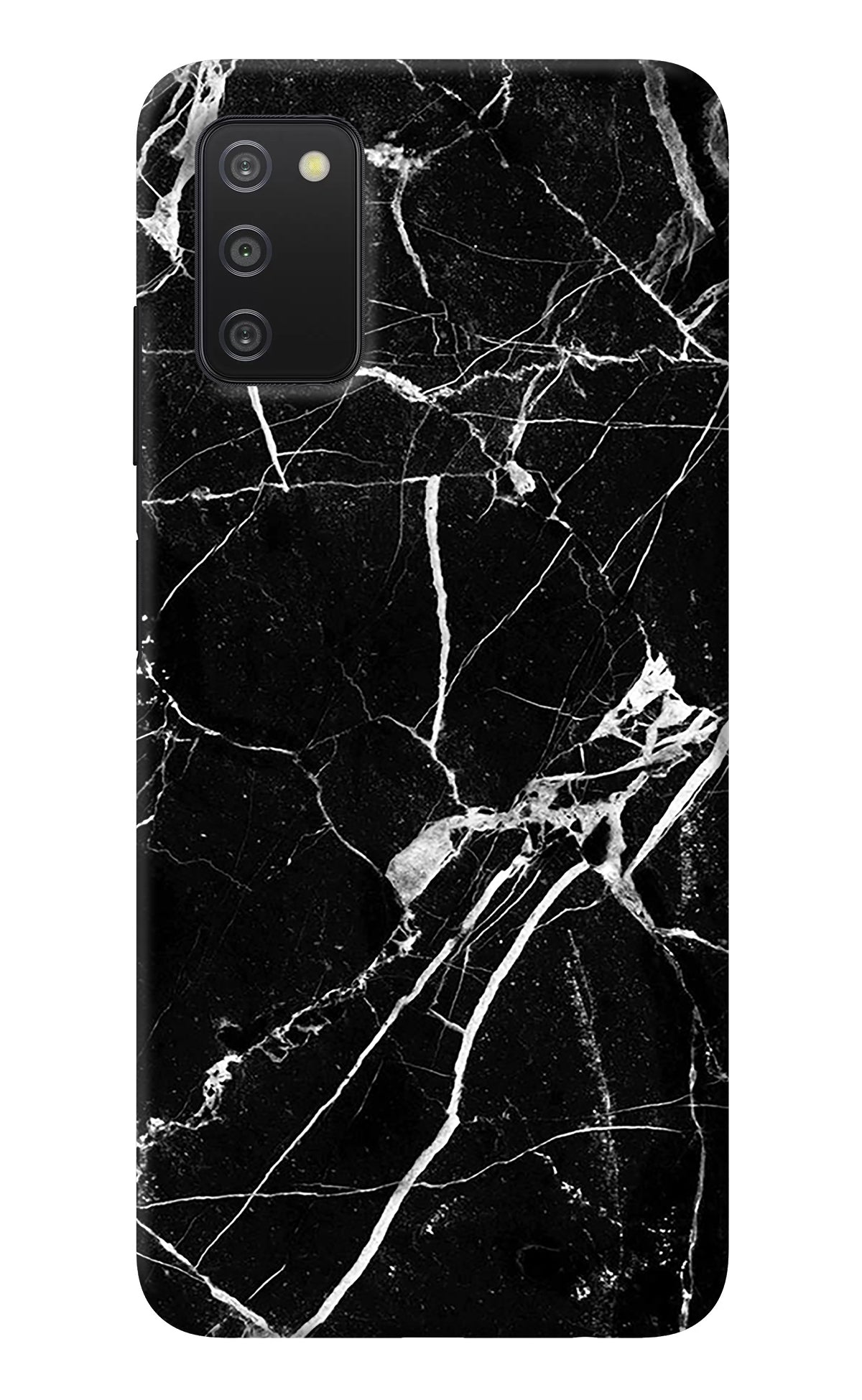 Black Marble Pattern Samsung A03s Back Cover