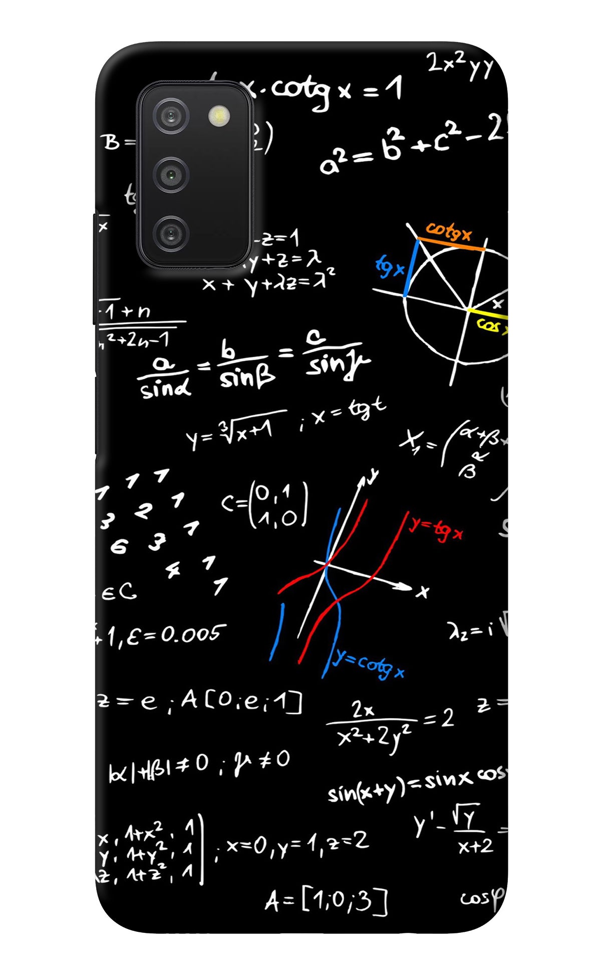 Mathematics Formula Samsung A03s Back Cover