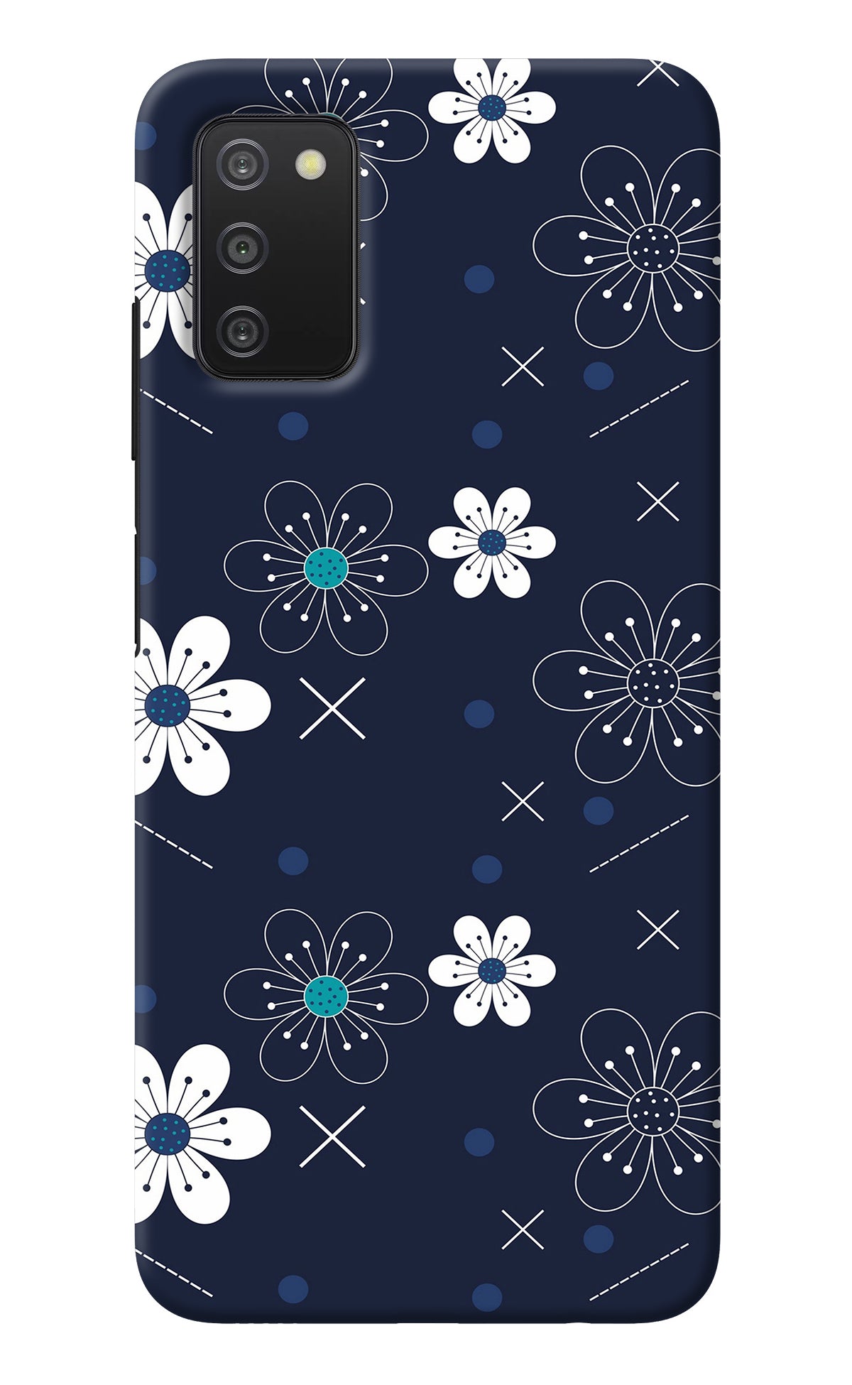 Flowers Samsung A03s Back Cover