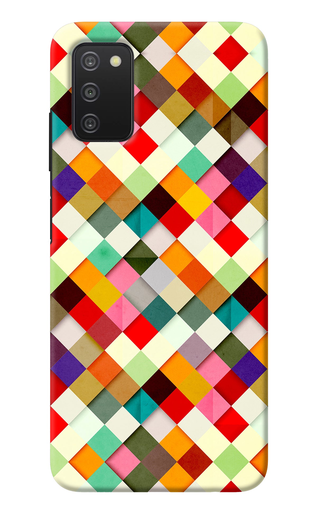 Geometric Abstract Colorful Samsung A03s Back Cover