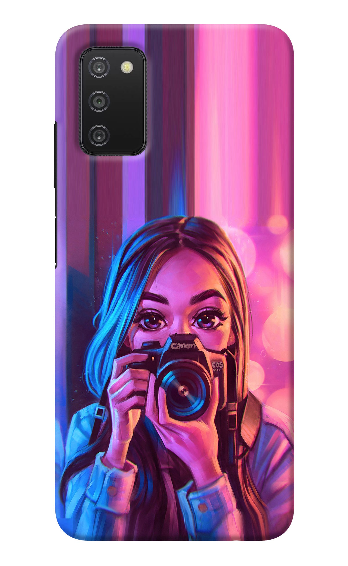 Girl Photographer Samsung A03s Back Cover