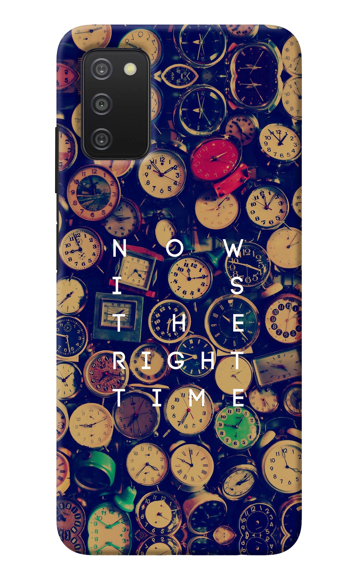 Now is the Right Time Quote Samsung A03s Back Cover