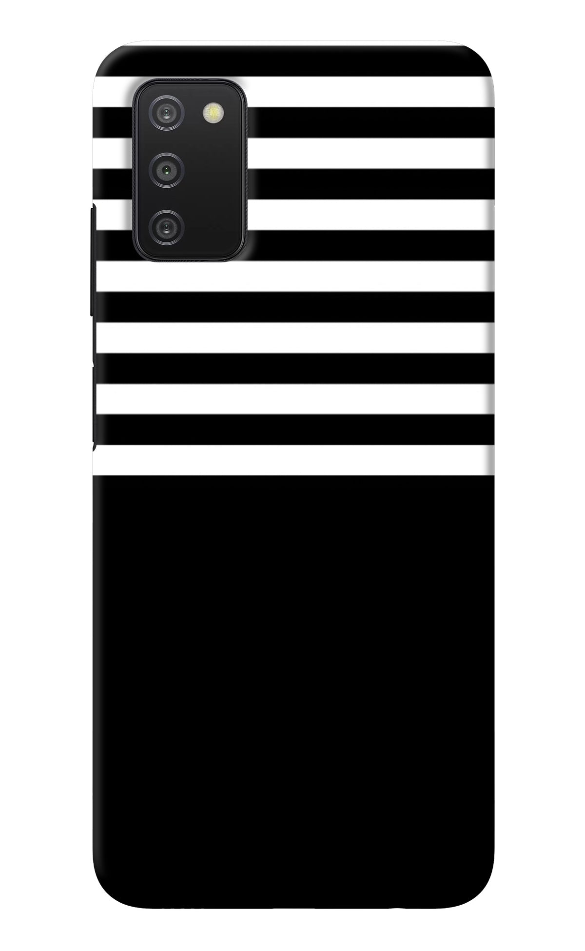 Black and White Print Samsung A03s Back Cover