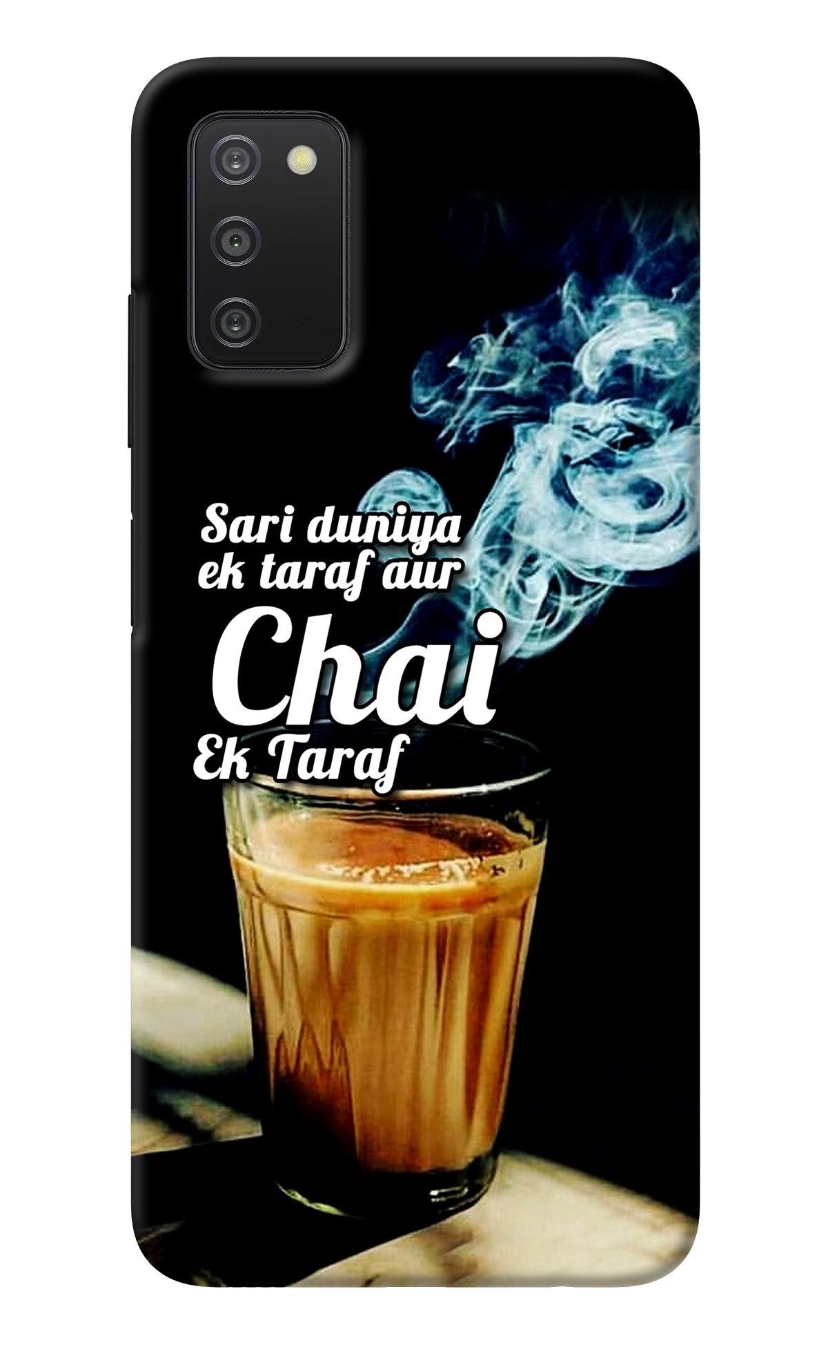 Chai Ek Taraf Quote Samsung A03s Back Cover