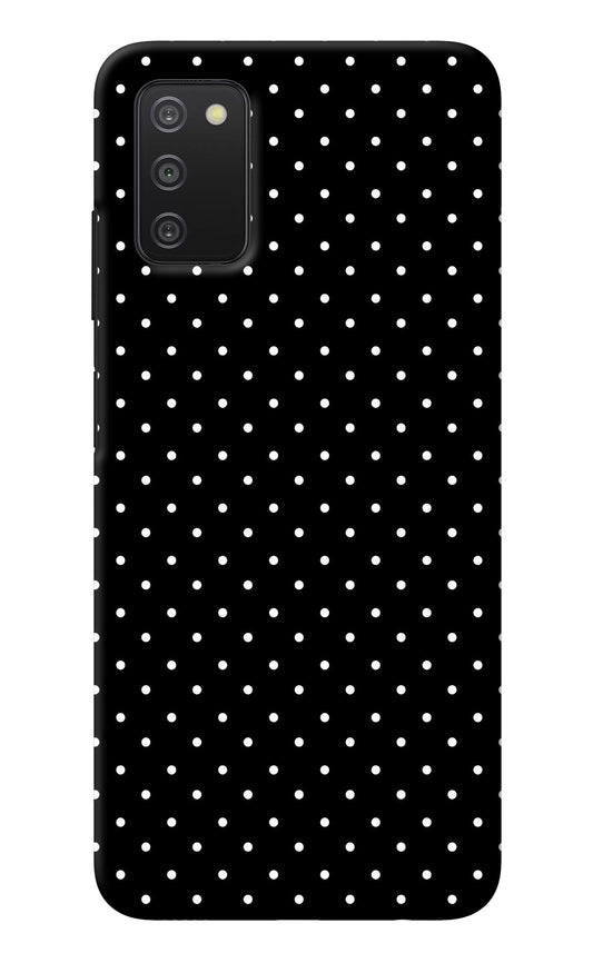 White Dots Samsung A03s Back Cover