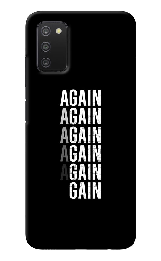 Again Again Gain Samsung A03s Back Cover