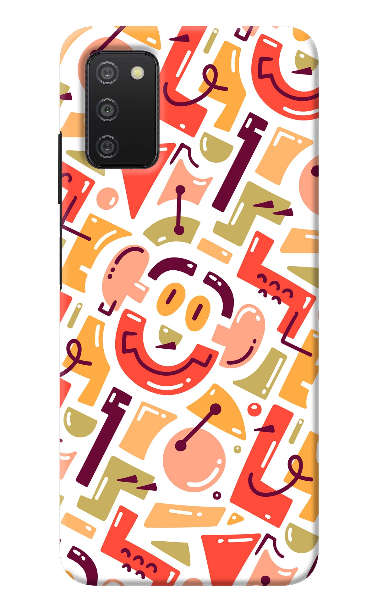 Doodle Pattern Samsung A03s Back Cover