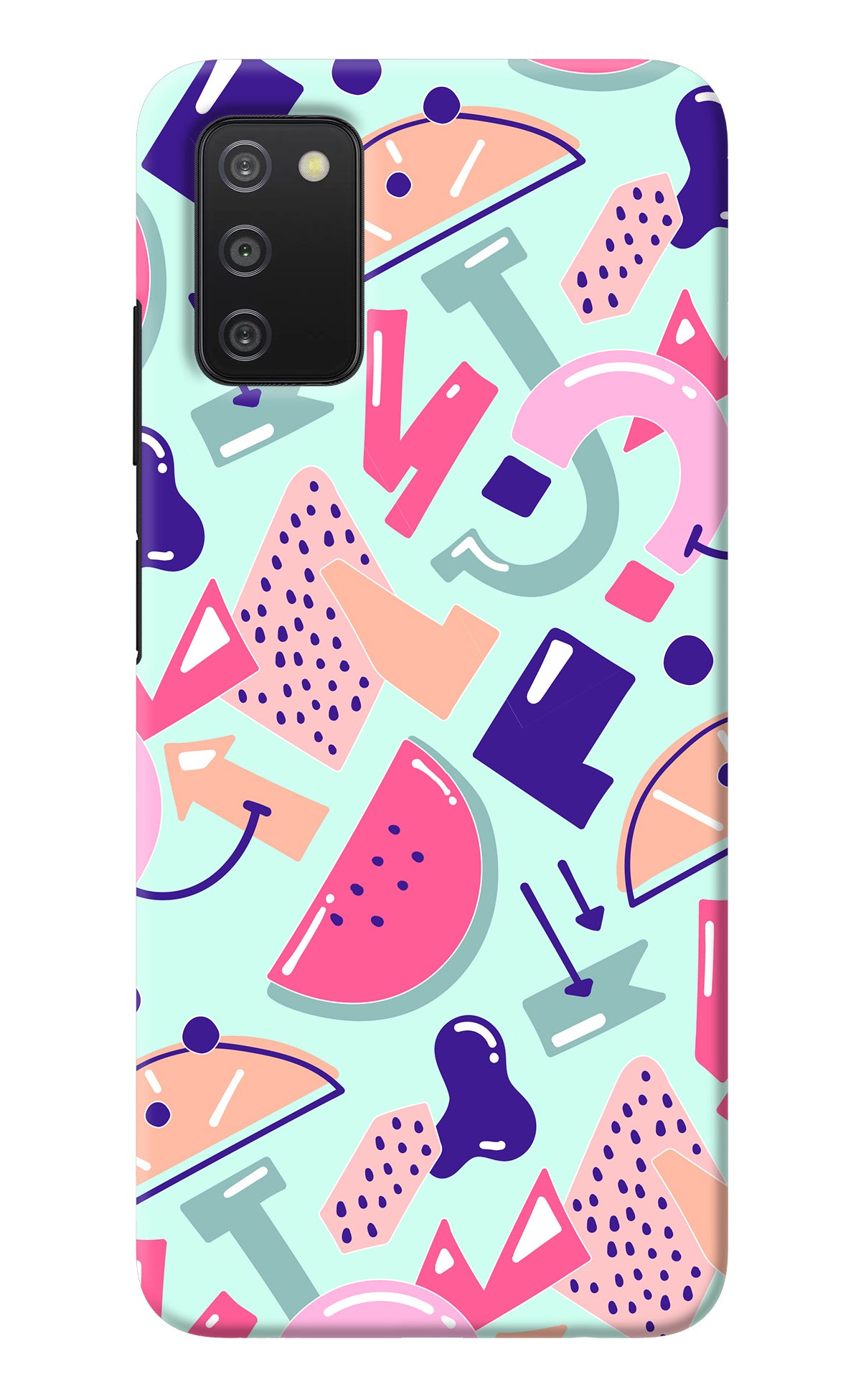 Doodle Pattern Samsung A03s Back Cover