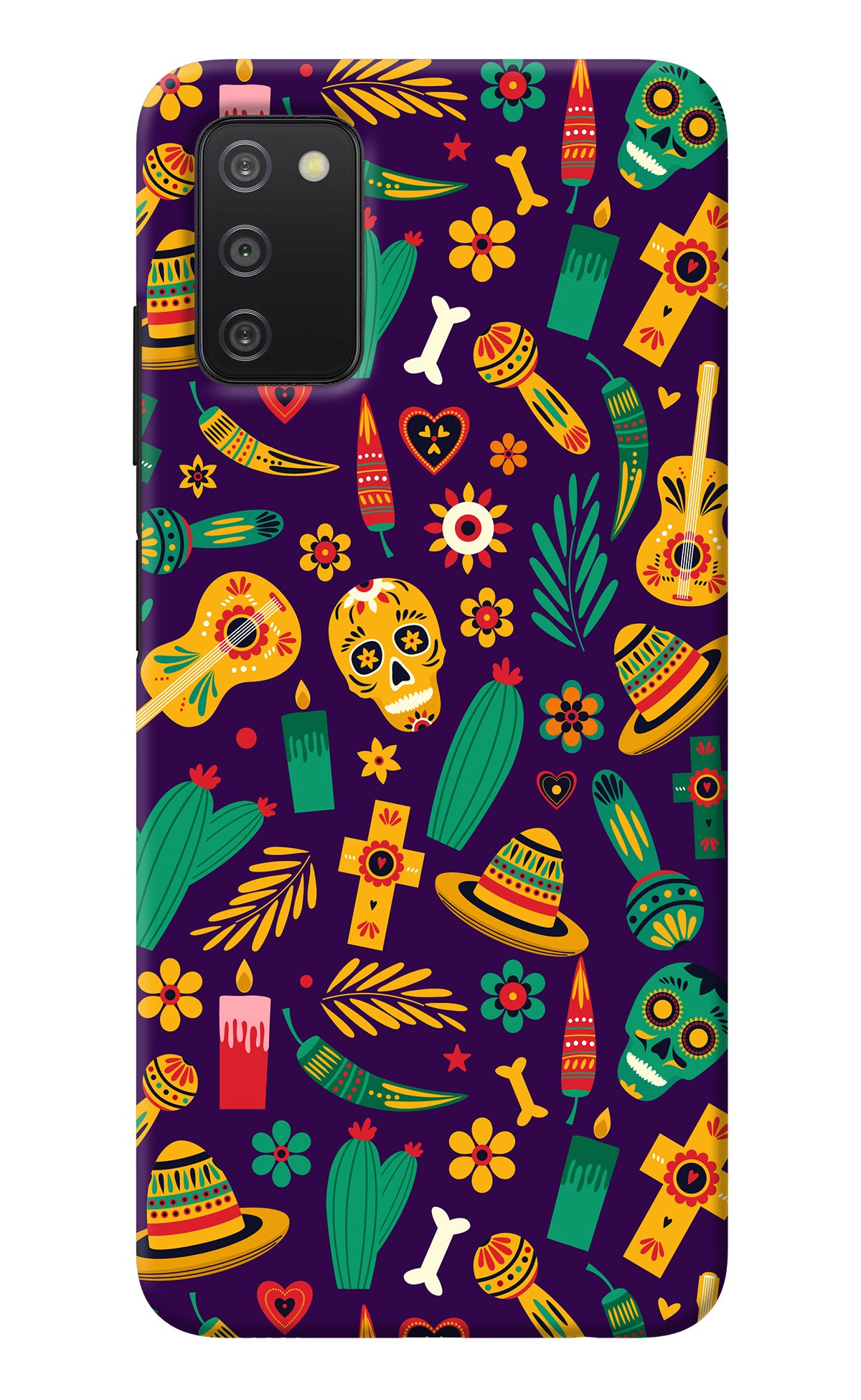 Mexican Artwork Samsung A03s Back Cover