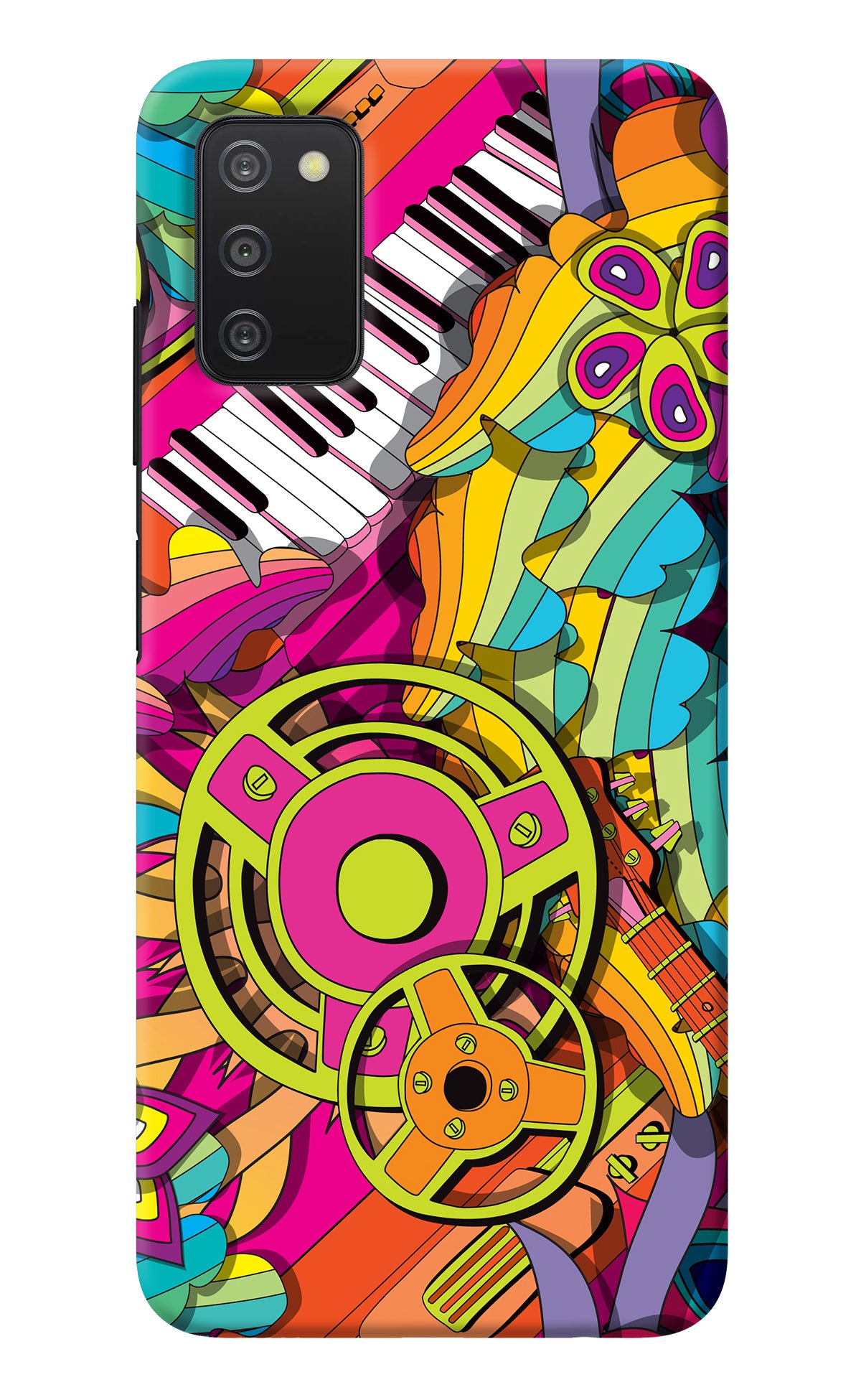 Music Doodle Samsung A03s Back Cover