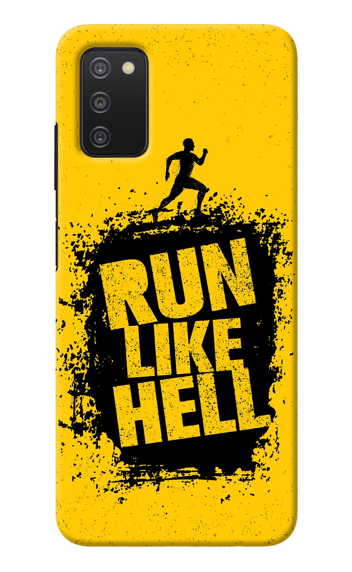 Run Like Hell Samsung A03s Back Cover