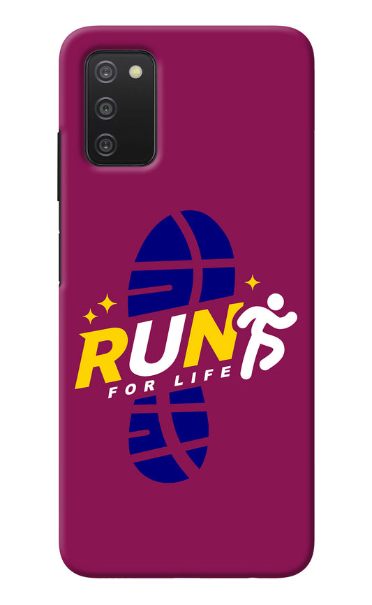 Run for Life Samsung A03s Back Cover