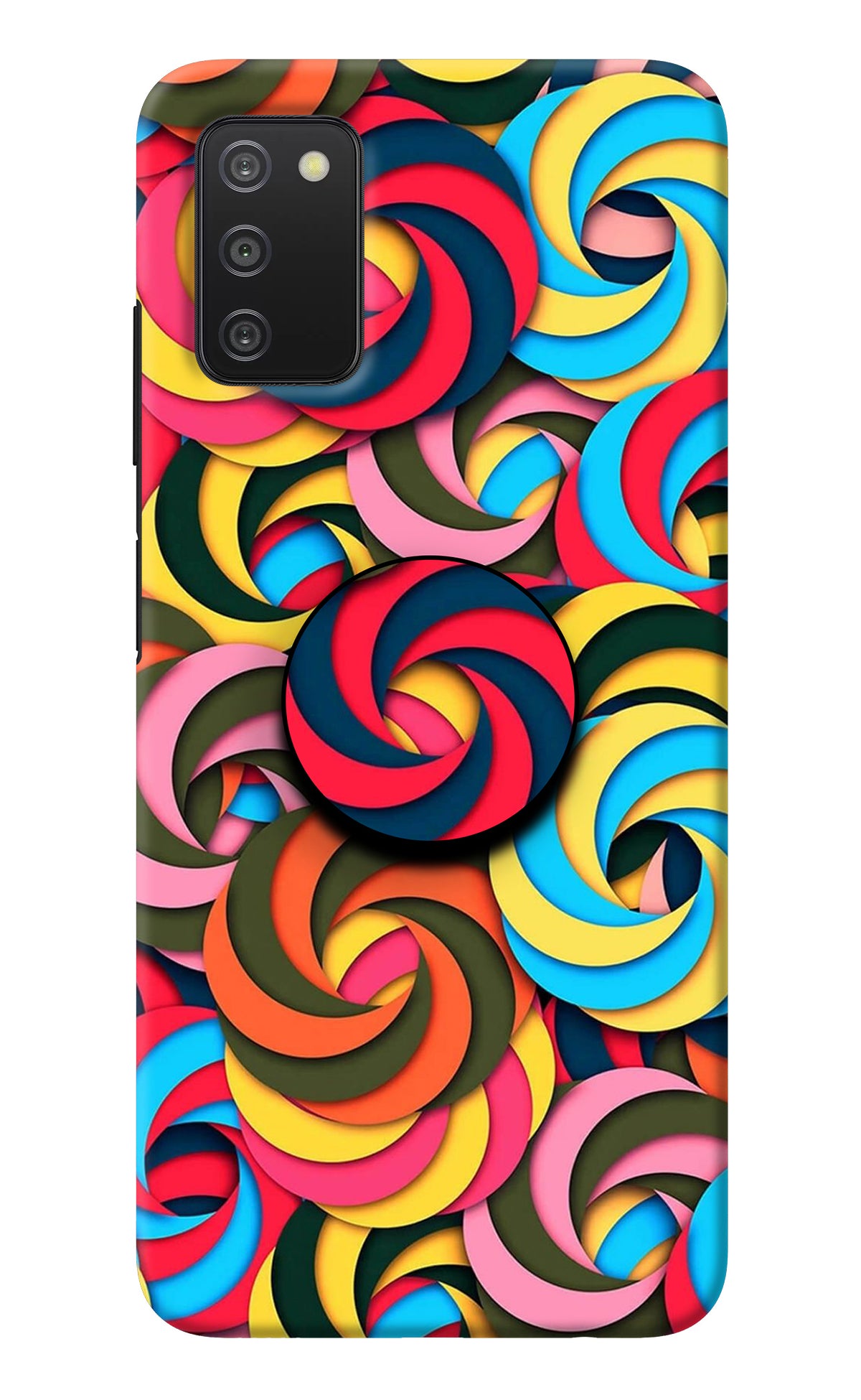 Spiral Pattern Samsung A03s Pop Case