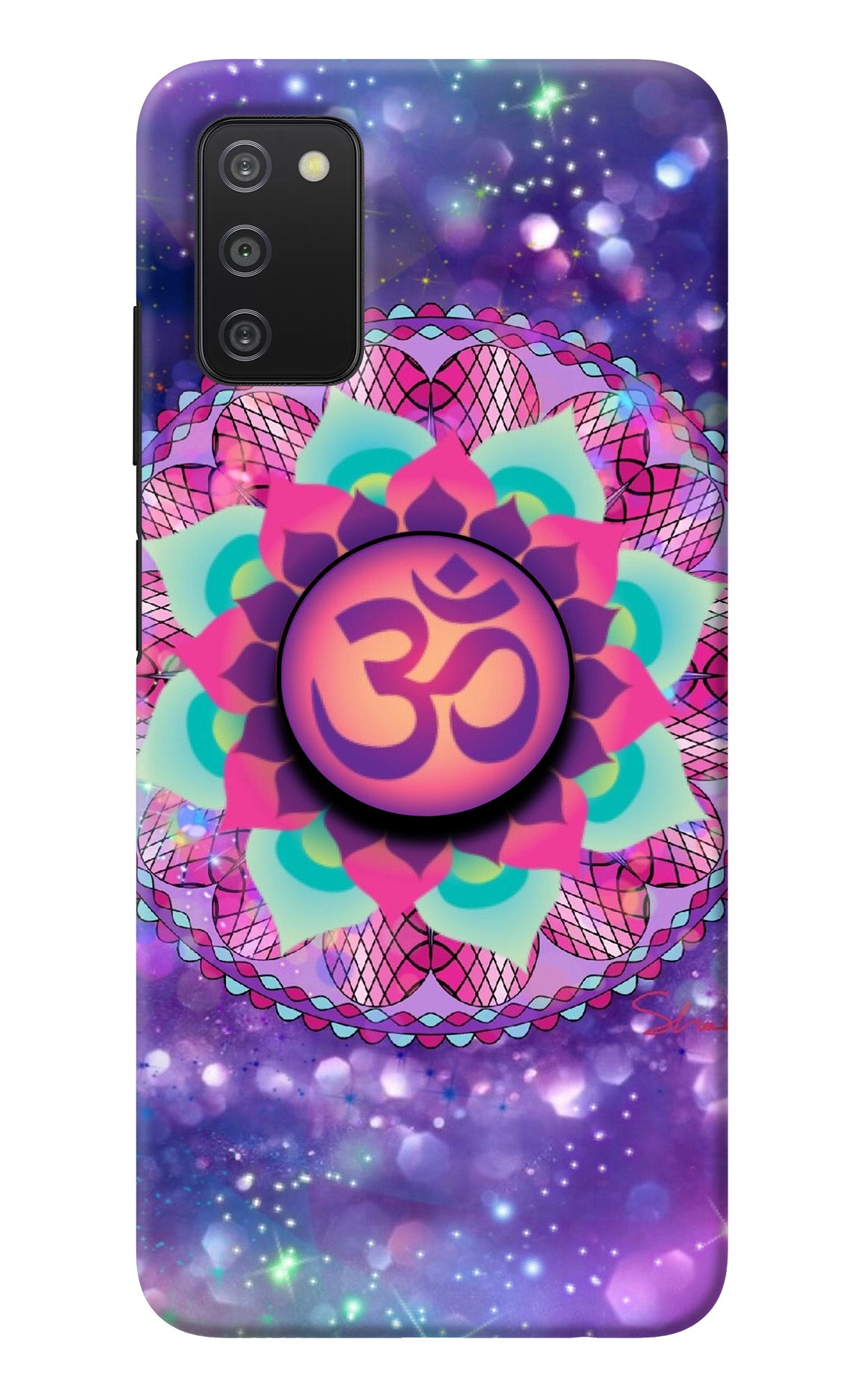 Om Purple Samsung A03s Pop Case