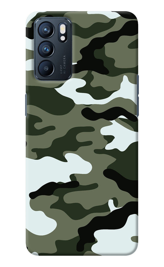 Camouflage Oppo Reno6 5G Back Cover