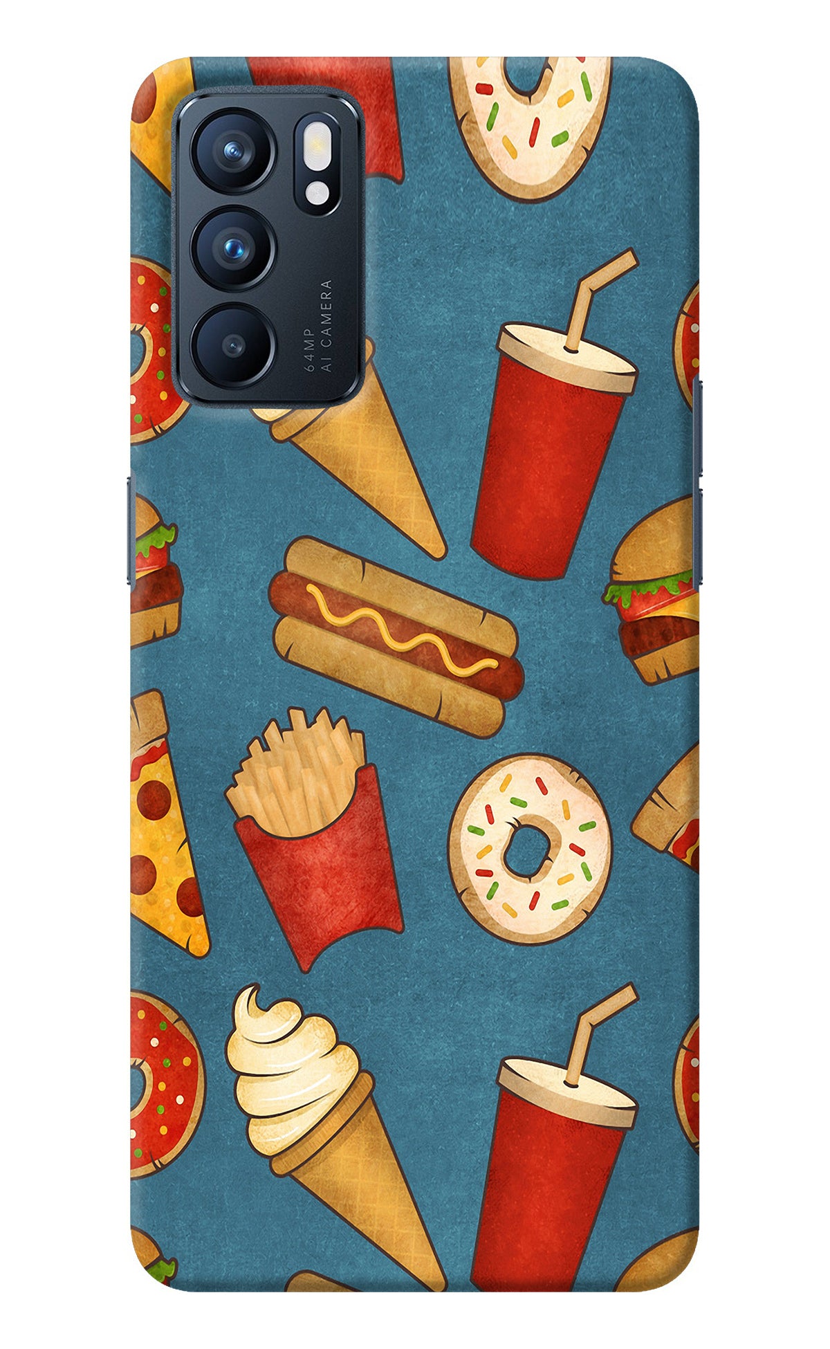 Foodie Oppo Reno6 5G Back Cover