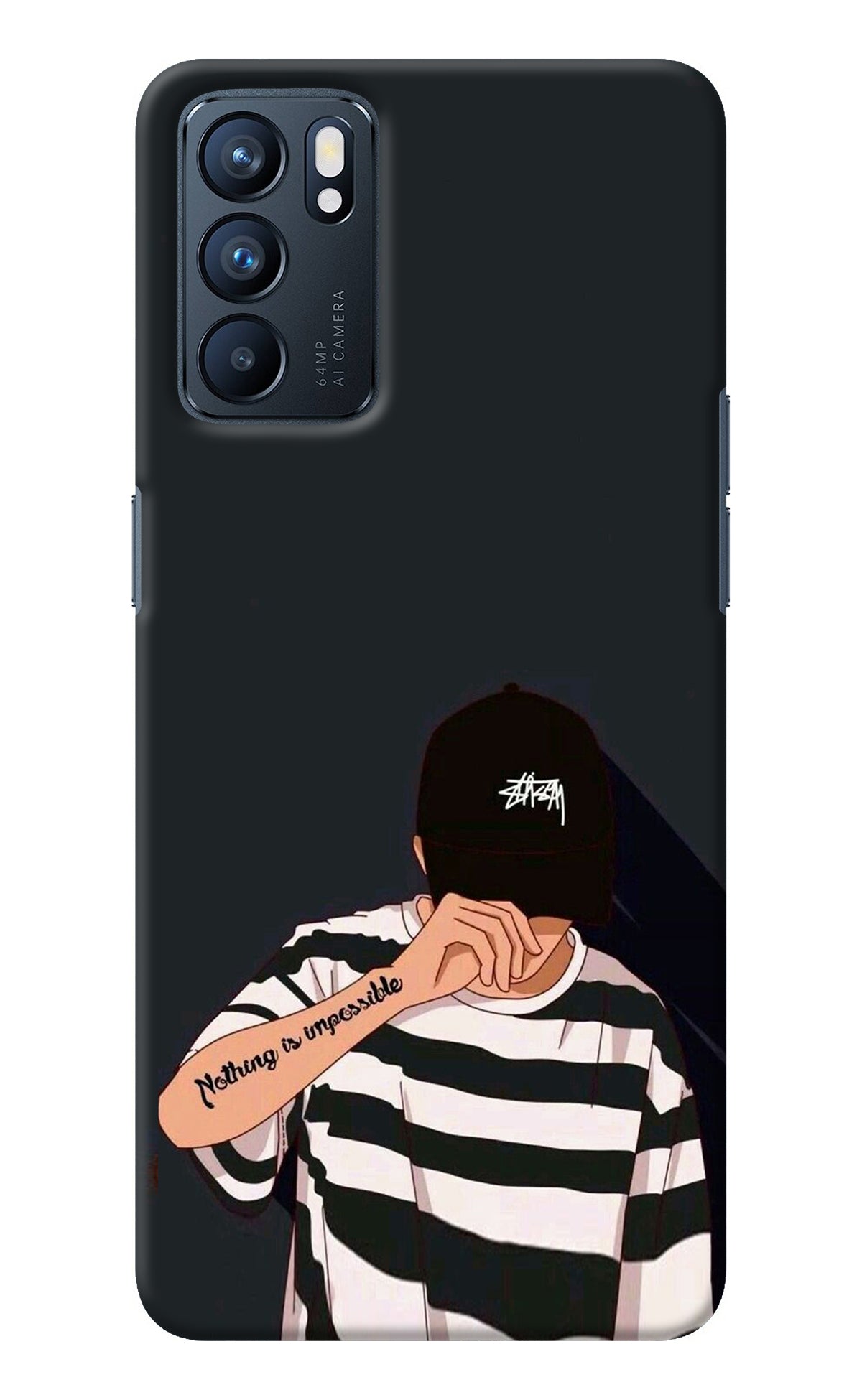 Aesthetic Boy Oppo Reno6 5G Back Cover