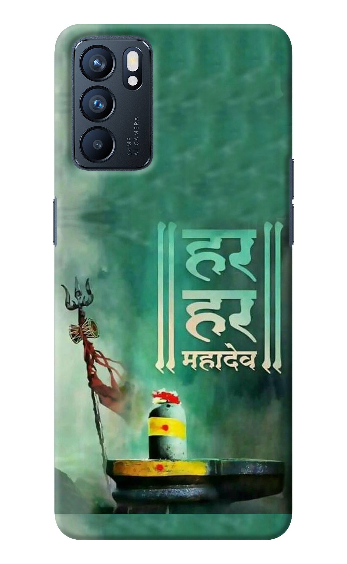 Har Har Mahadev Shivling Oppo Reno6 5G Back Cover