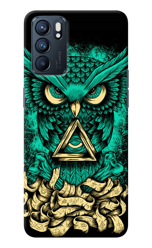Green Owl Oppo Reno6 5G Back Cover