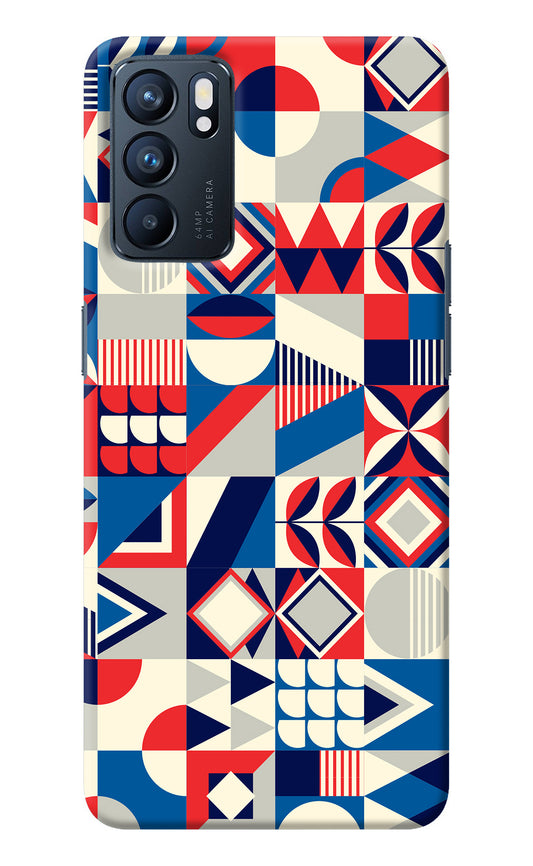 Colorful Pattern Oppo Reno6 5G Back Cover