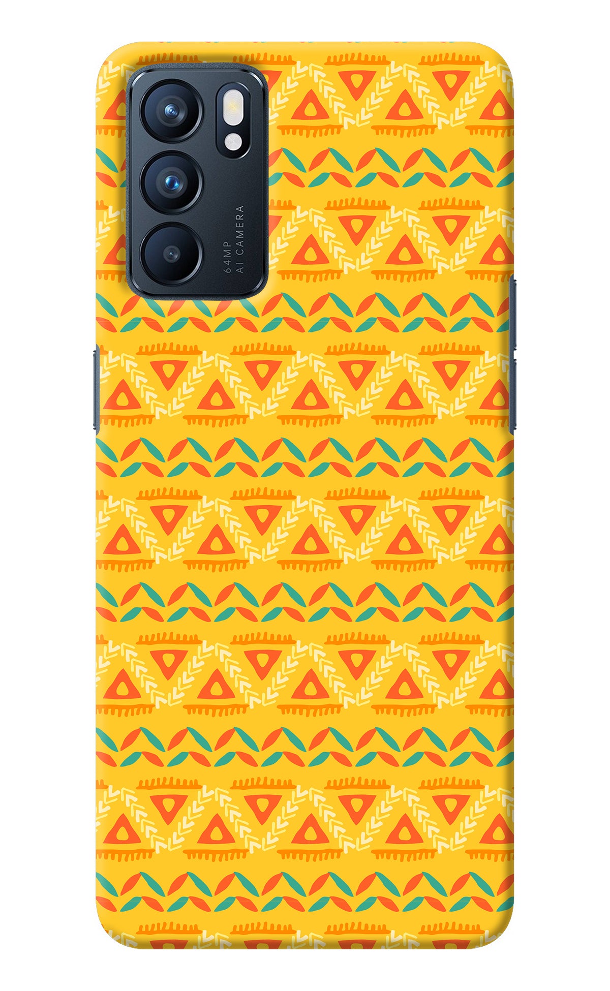 Tribal Pattern Oppo Reno6 5G Back Cover