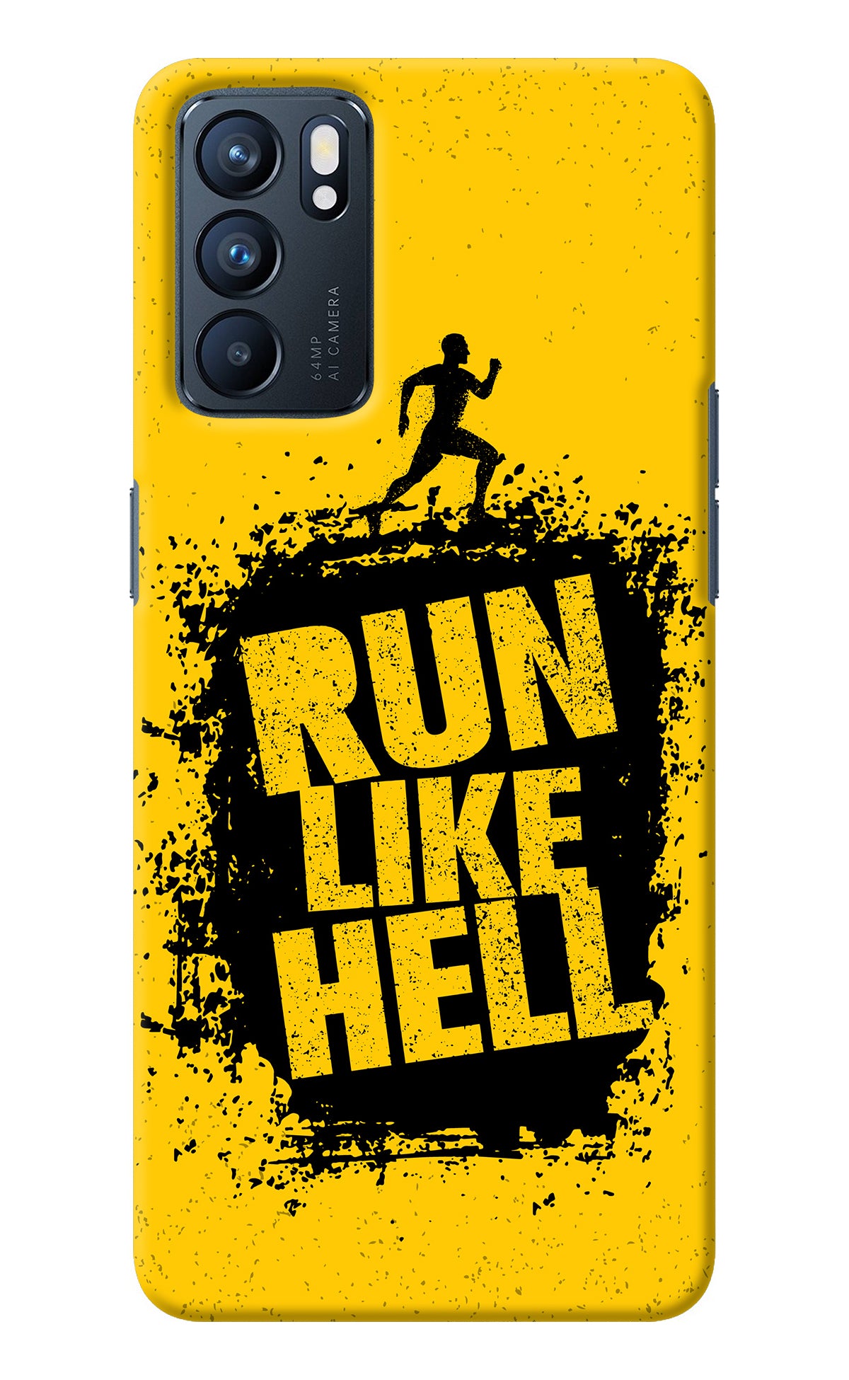 Run Like Hell Oppo Reno6 5G Back Cover
