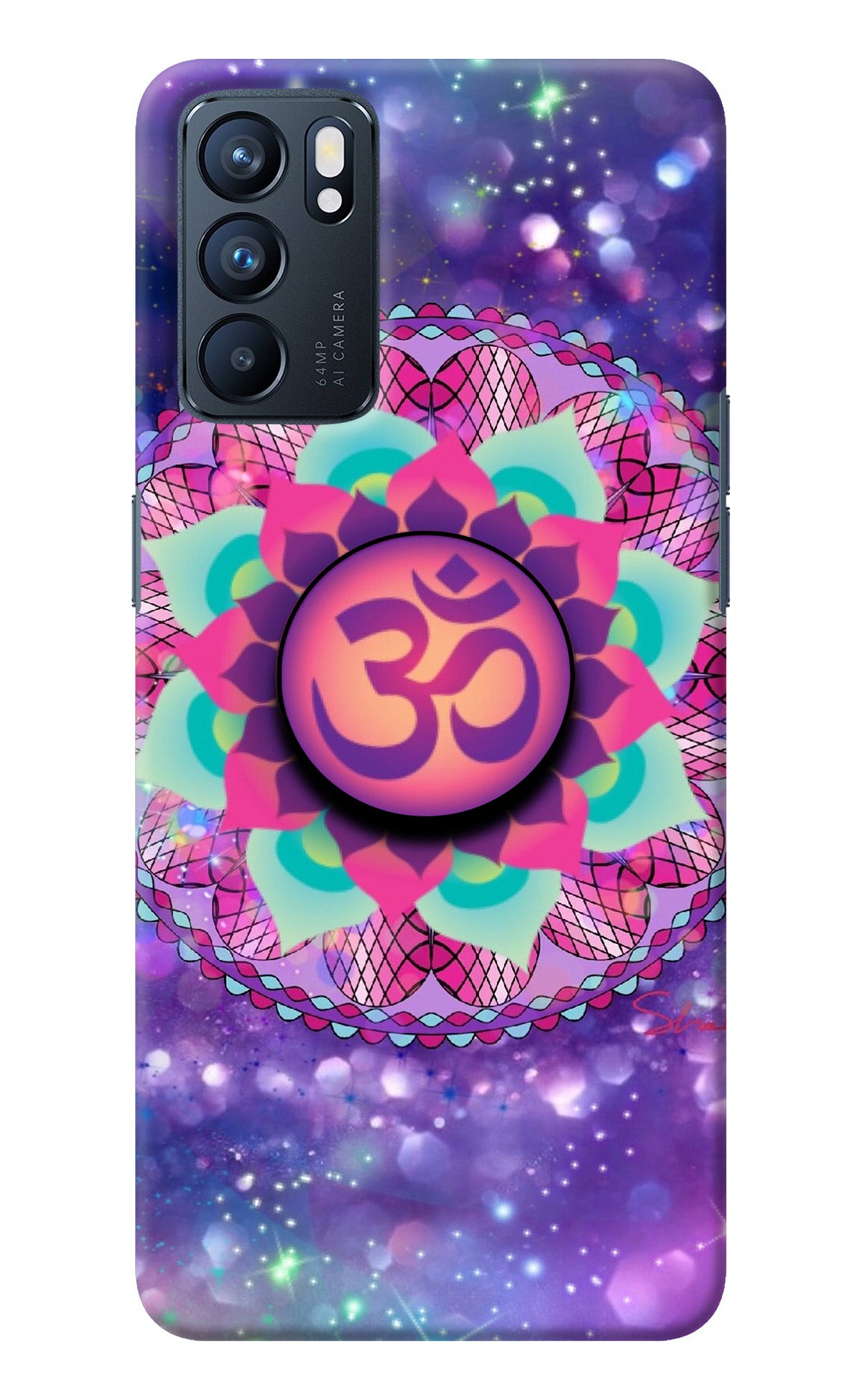 Om Purple Oppo Reno6 5G Pop Case