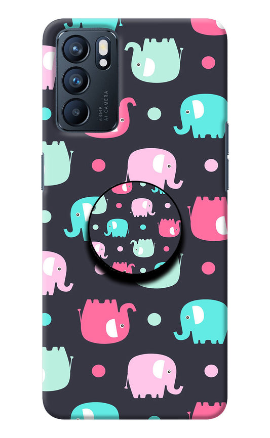 Baby Elephants Oppo Reno6 5G Pop Case