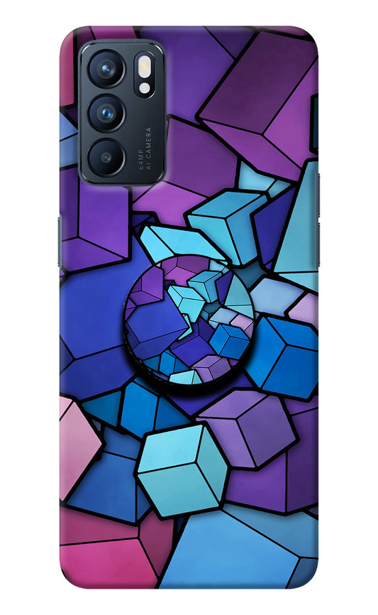 Cubic Abstract Oppo Reno6 5G Pop Case