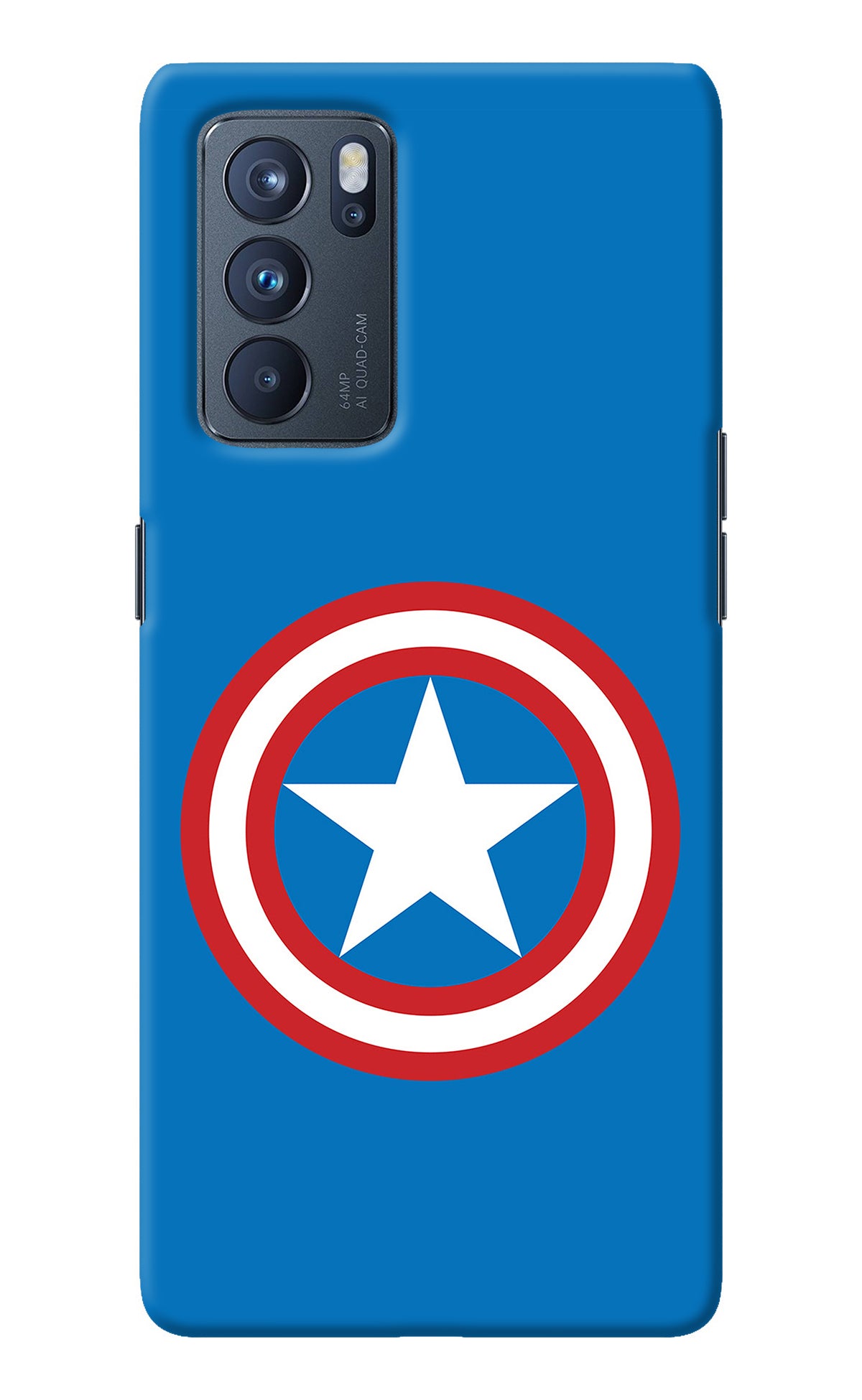 Captain America Logo Oppo Reno6 Pro 5G Back Cover