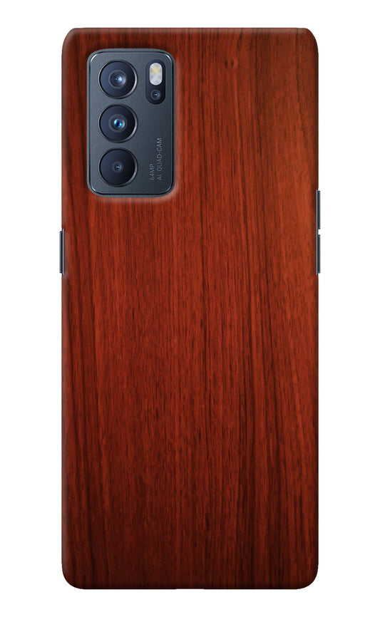 Wooden Plain Pattern Oppo Reno6 Pro 5G Back Cover