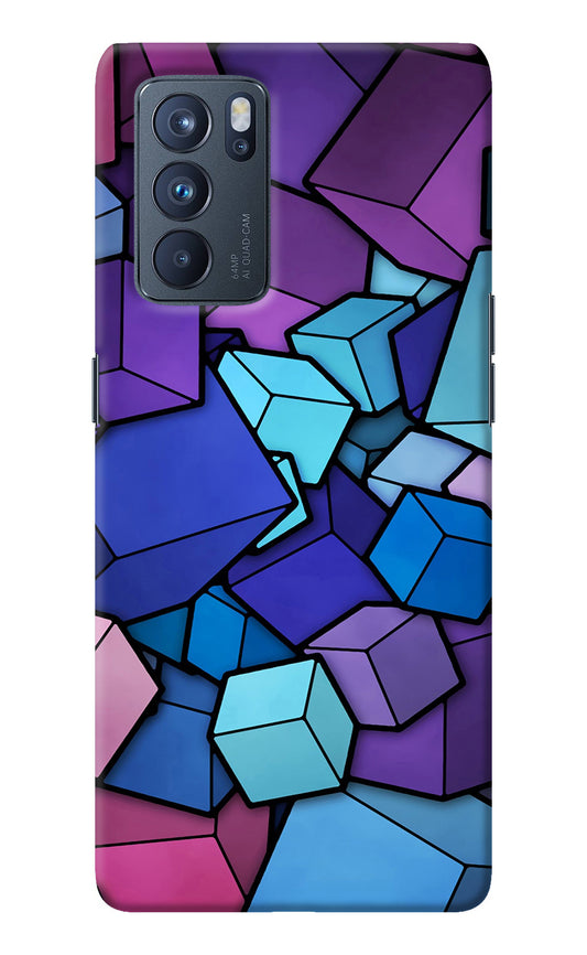 Cubic Abstract Oppo Reno6 Pro 5G Back Cover