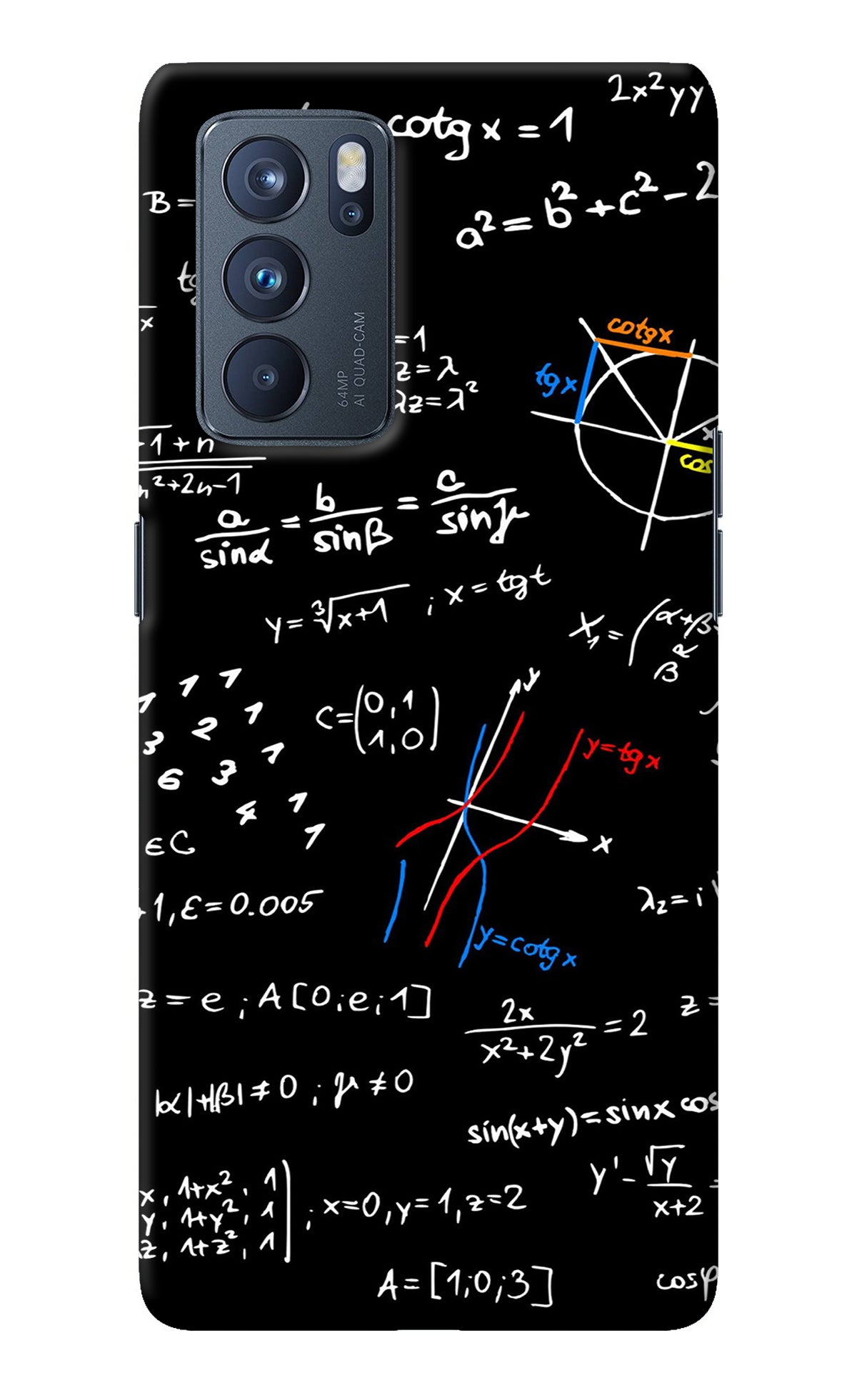 Mathematics Formula Oppo Reno6 Pro 5G Back Cover