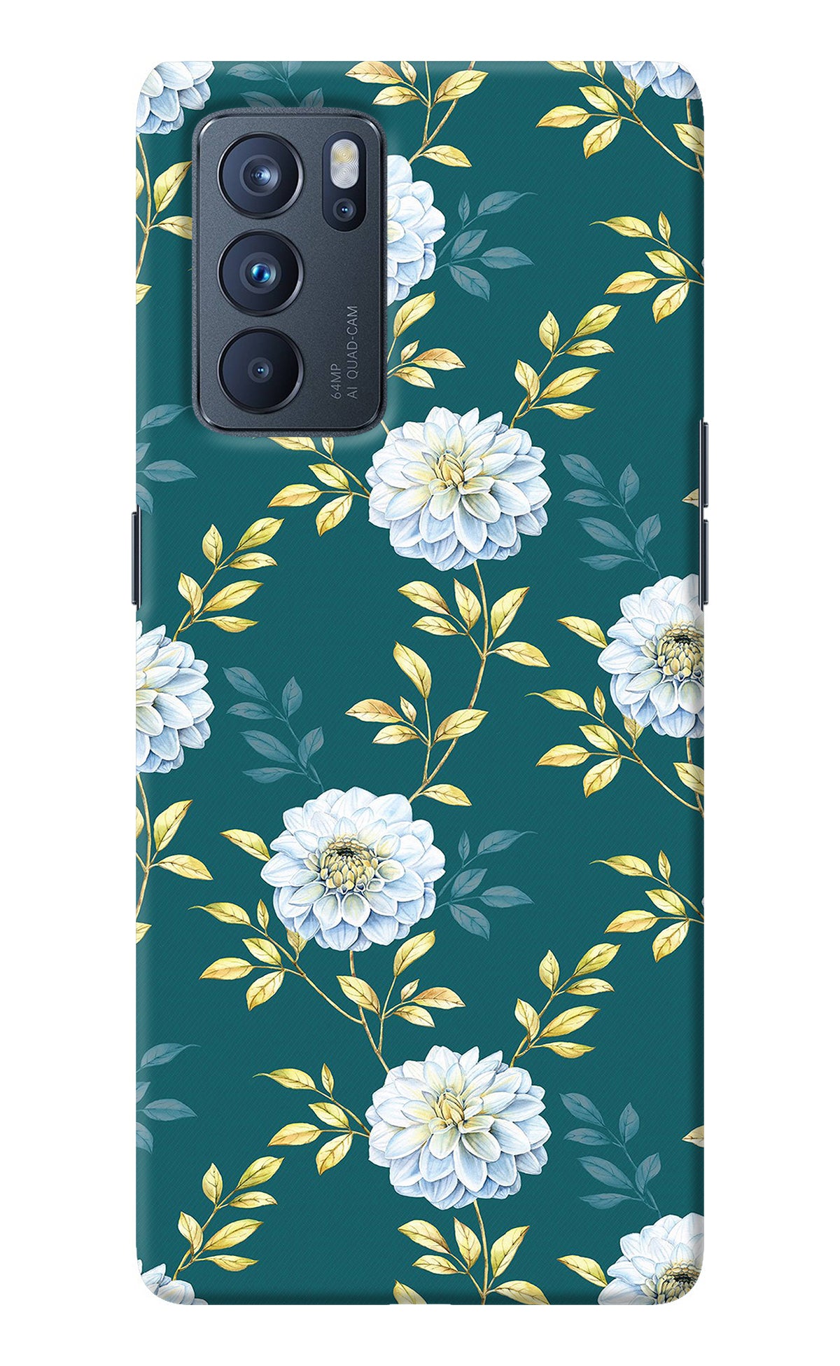 Flowers Oppo Reno6 Pro 5G Back Cover