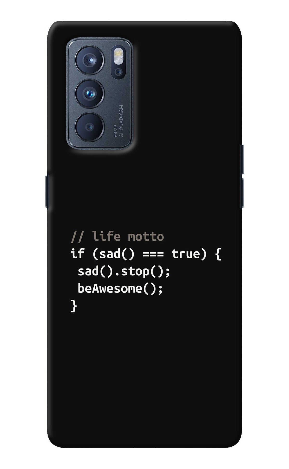 Life Motto Code Oppo Reno6 Pro 5G Back Cover