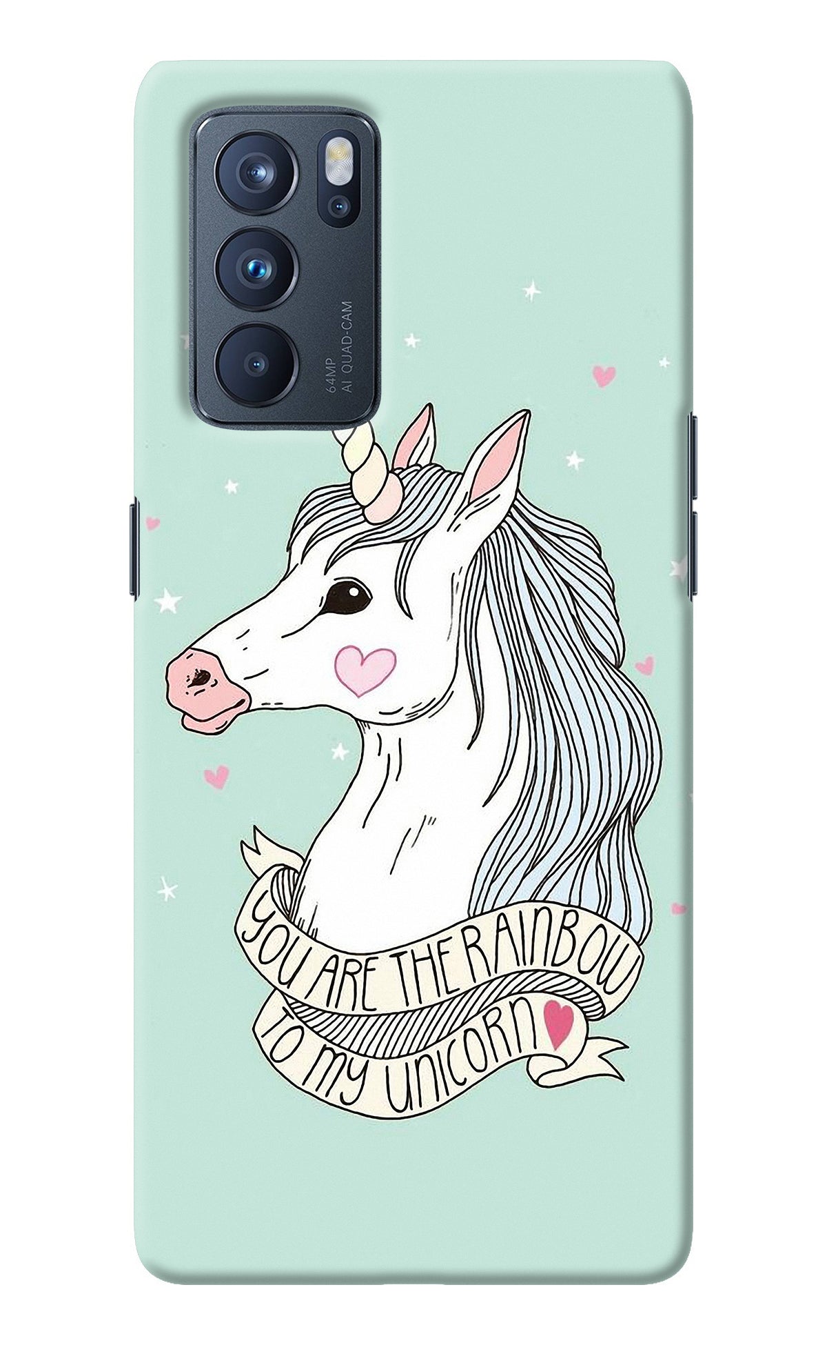 Unicorn Wallpaper Oppo Reno6 Pro 5G Back Cover