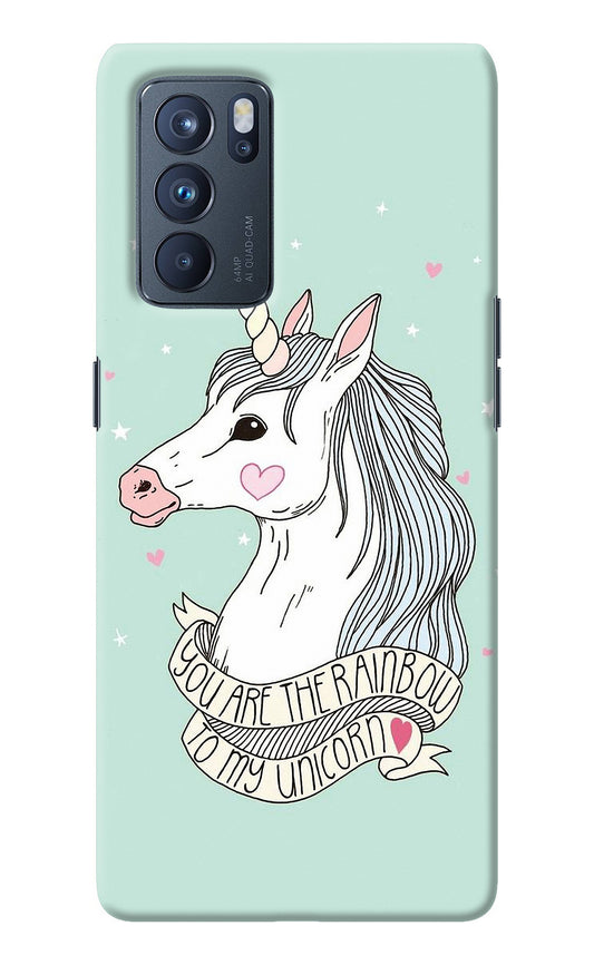 Unicorn Wallpaper Oppo Reno6 Pro 5G Back Cover