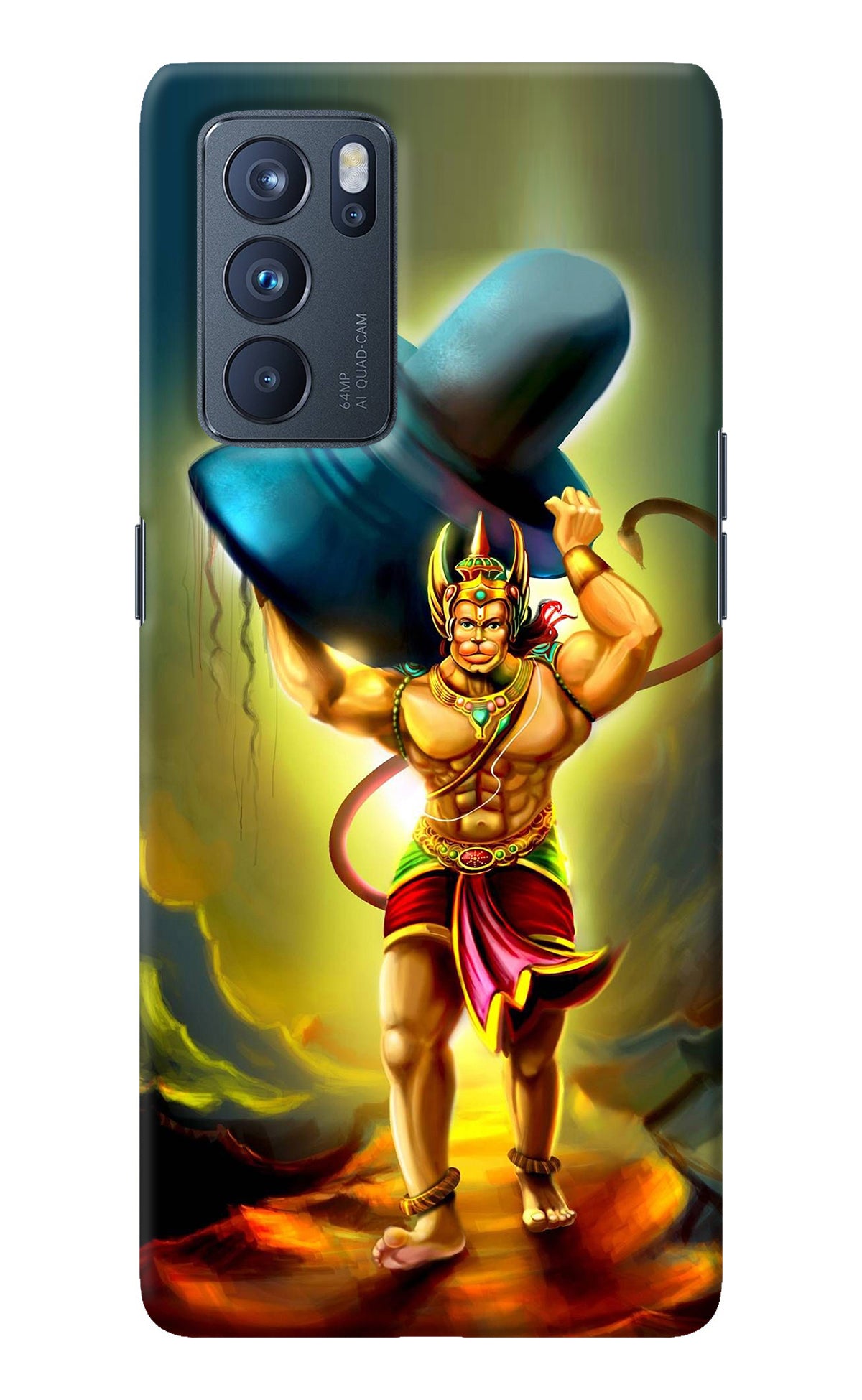 Lord Hanuman Oppo Reno6 Pro 5G Back Cover