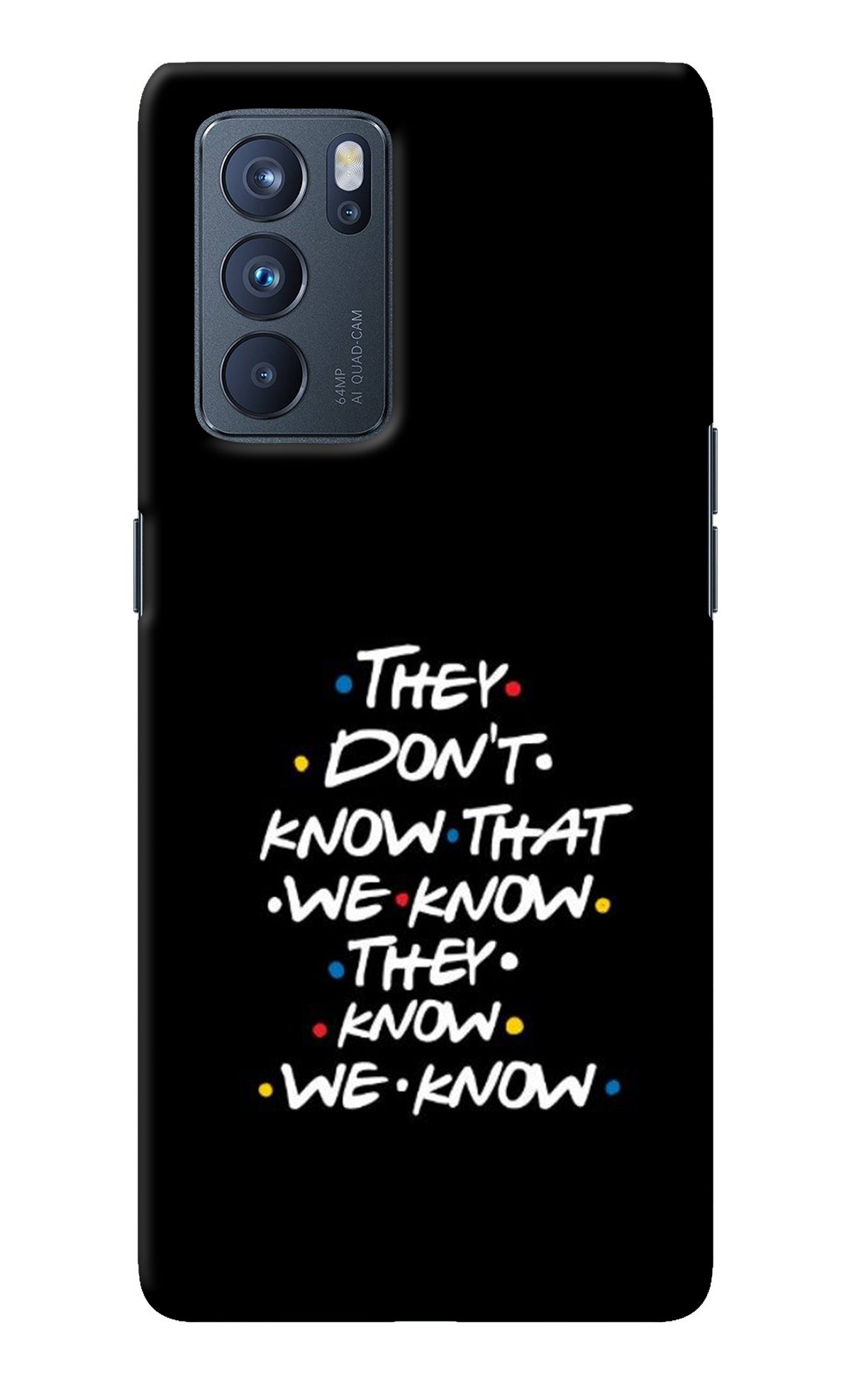 FRIENDS Dialogue Oppo Reno6 Pro 5G Back Cover