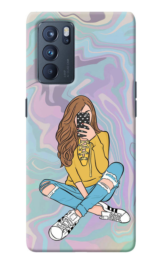 Selfie Girl Oppo Reno6 Pro 5G Back Cover