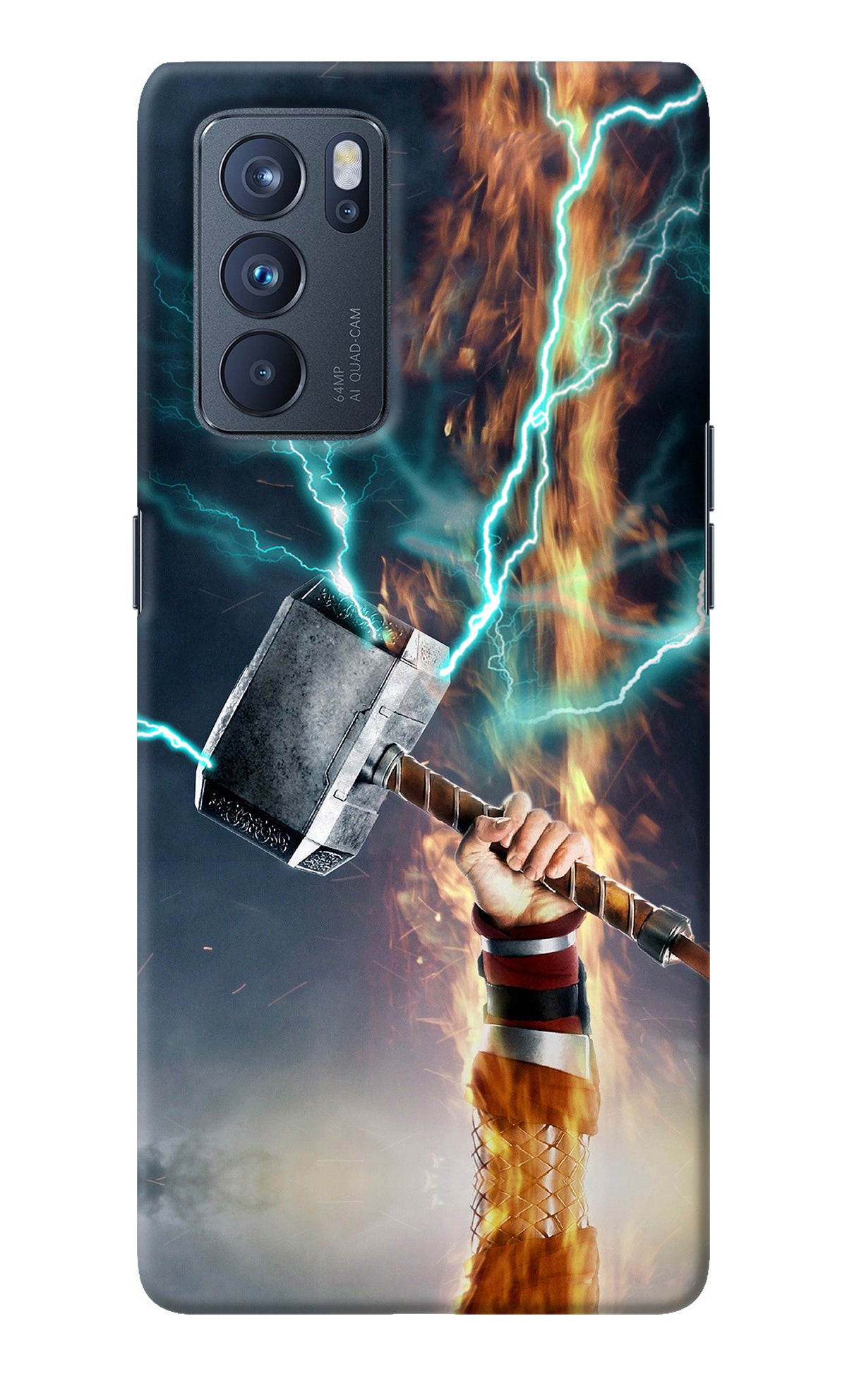 Thor Hammer Mjolnir Oppo Reno6 Pro 5G Back Cover