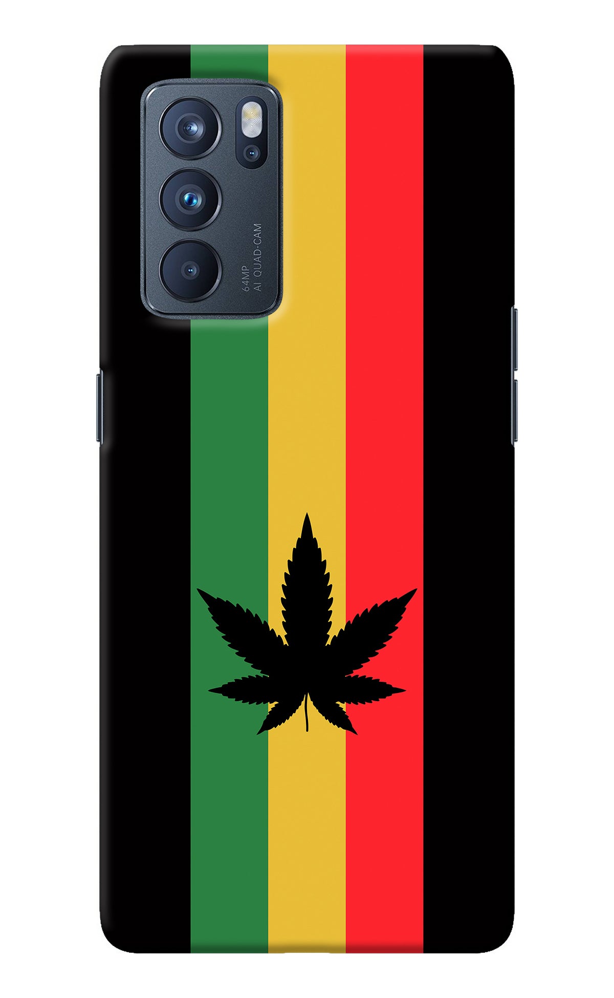 Weed Flag Oppo Reno6 Pro 5G Back Cover