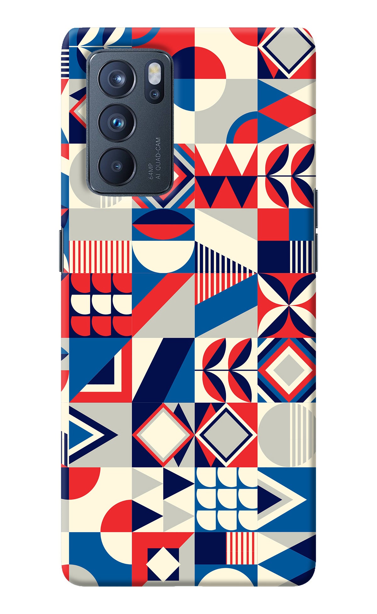 Colorful Pattern Oppo Reno6 Pro 5G Back Cover