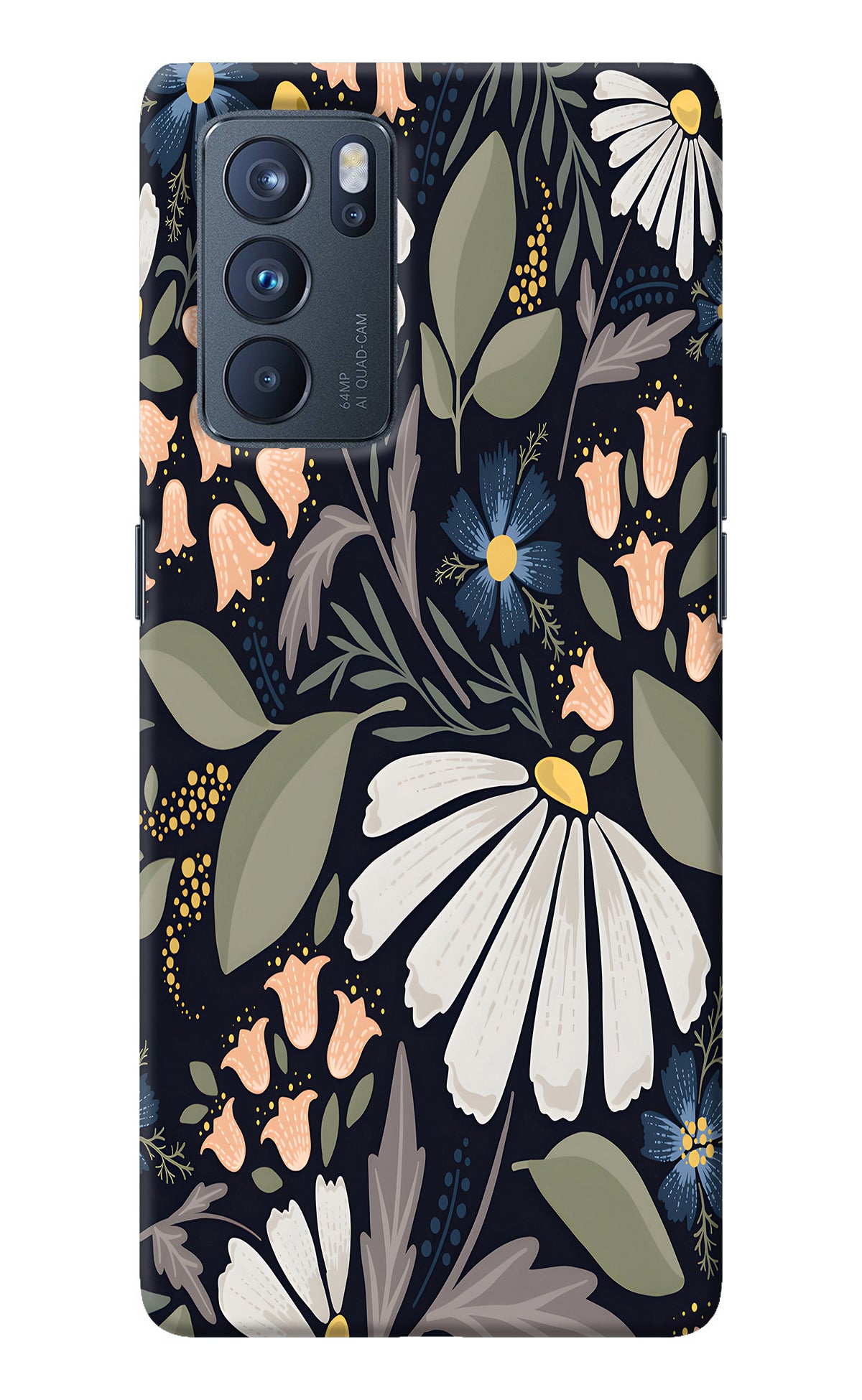 Flowers Art Oppo Reno6 Pro 5G Back Cover