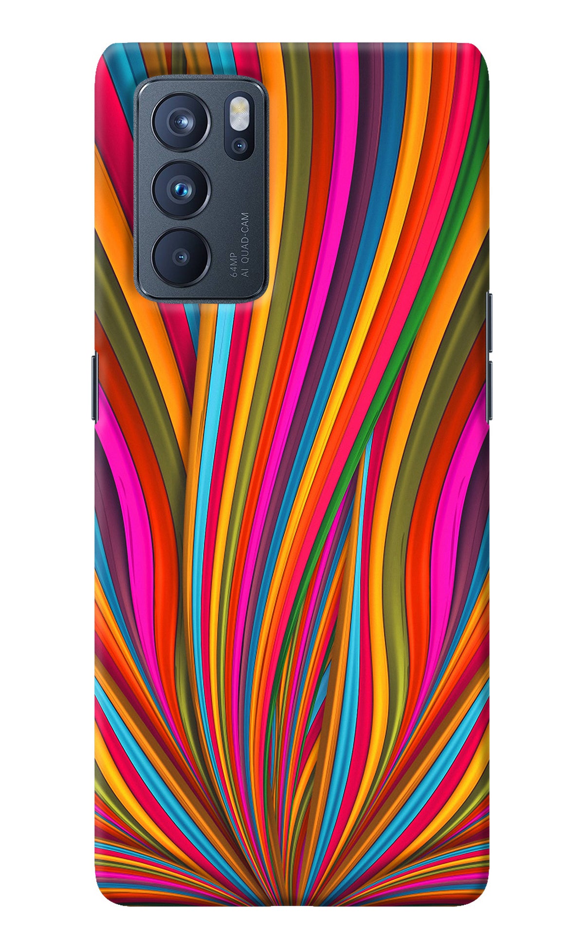 Trippy Wavy Oppo Reno6 Pro 5G Back Cover