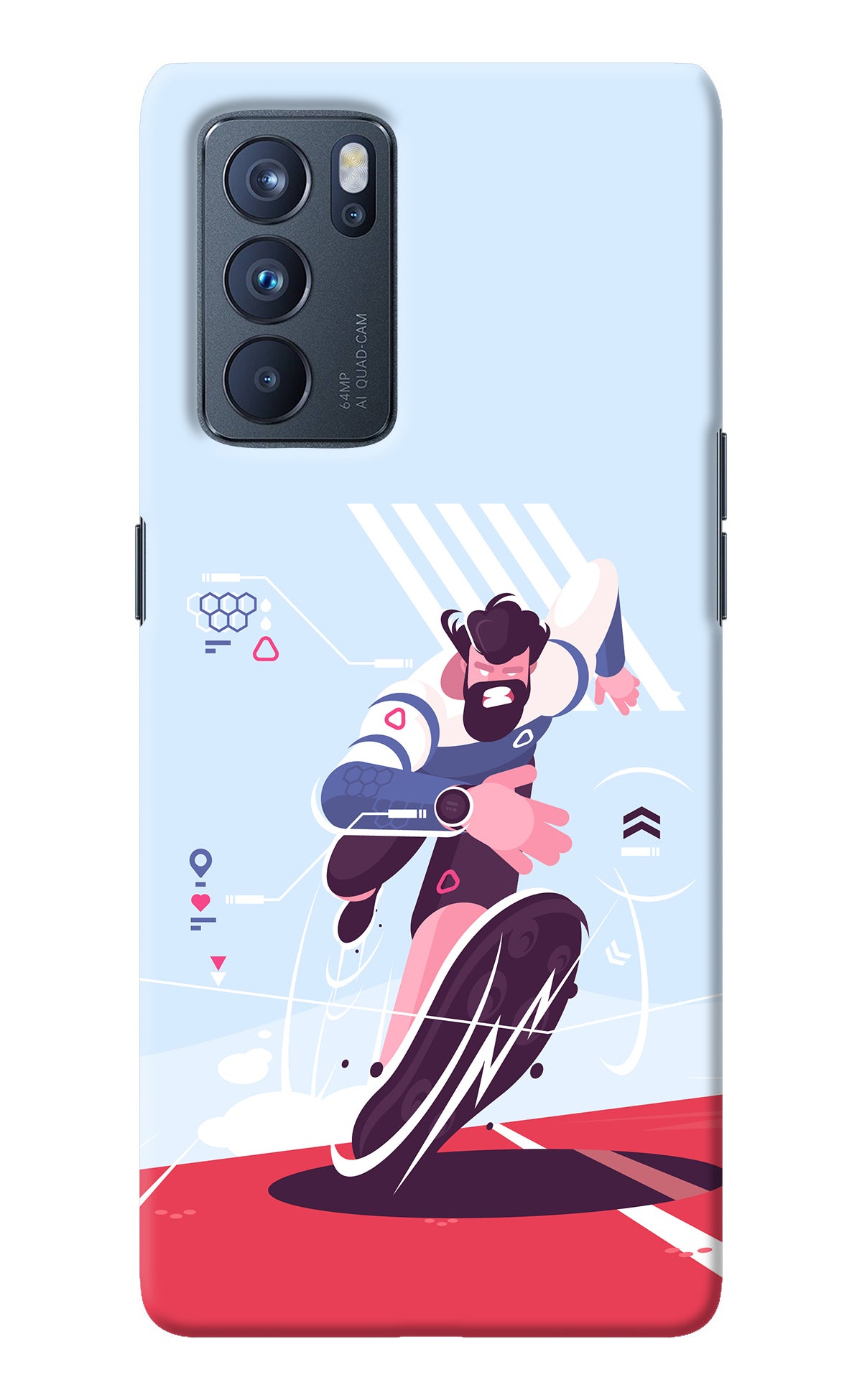 Run Pro Oppo Reno6 Pro 5G Back Cover