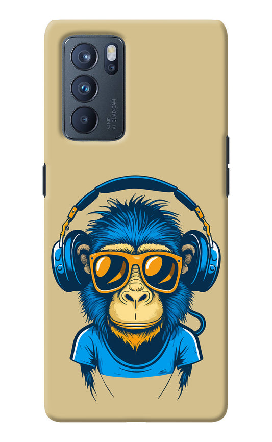 Monkey Headphone Oppo Reno6 Pro 5G Back Cover
