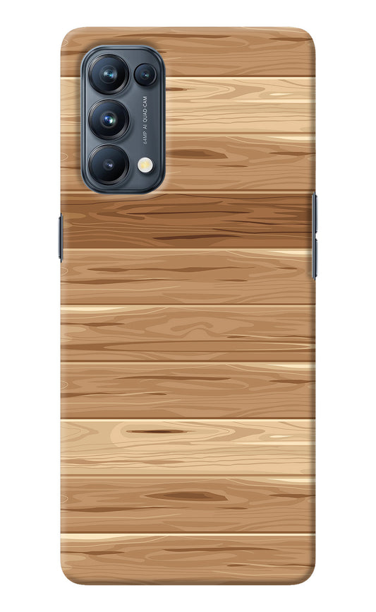 Wooden Vector Oppo Reno5 Pro 5G Back Cover