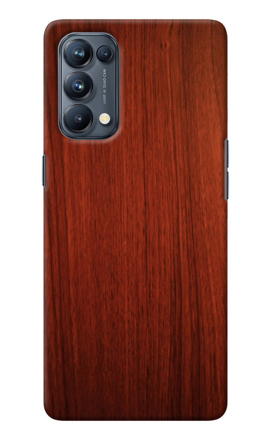 Wooden Plain Pattern Oppo Reno5 Pro 5G Back Cover